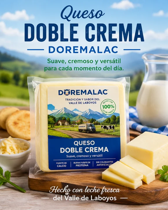 Queso Doble Crema DOREMALAC 500 g
