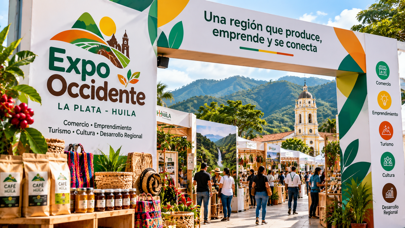 Expo Occidente 2026 en La Plata, Huila, feria multisectorial del occidente del departamento